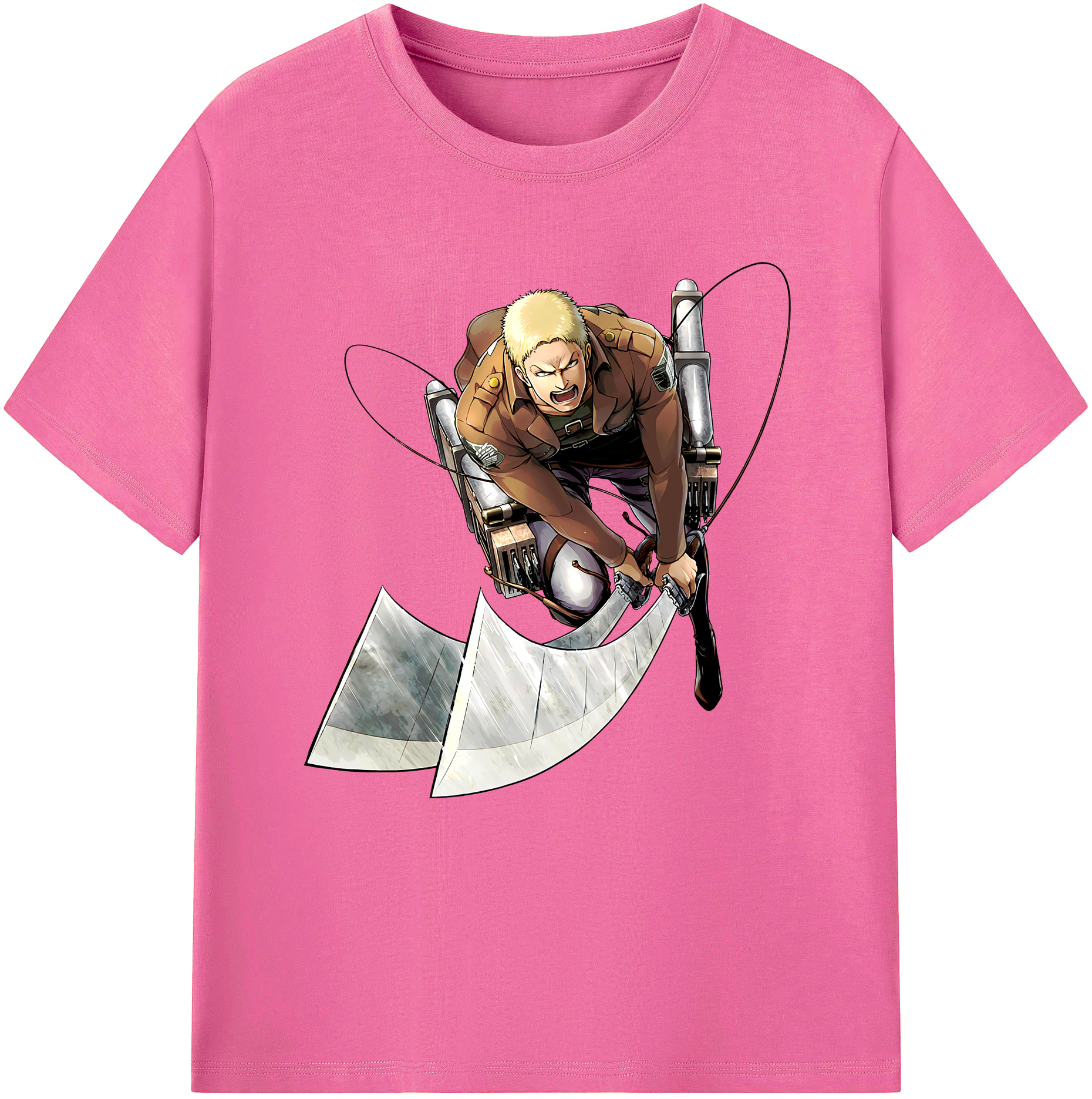 （画像用） 進撃の巨人 ライナー・ブラウン Attack on Titan Reiner Braun レディースカジュアルプリントTシャツ（綿100％）